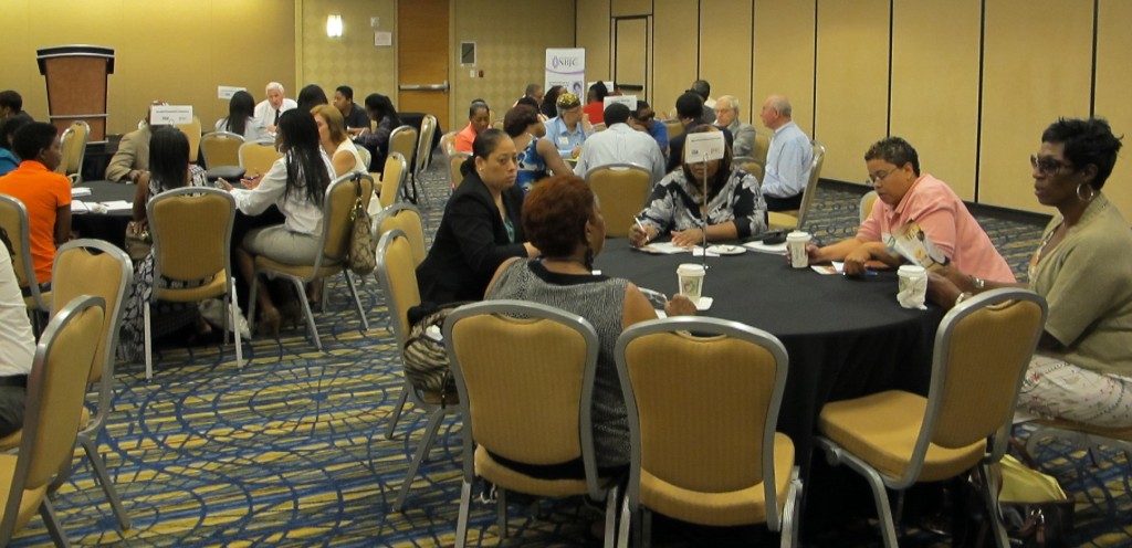 Many Faces. One Dream conference participants engage in a the Interactive Knowledge Exchange session. (Photo Credit: Mark D. Gibson/U.S. Small Business Administration)