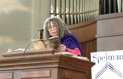 Iconic poet Sonia Sanchez delivers poetry and advice at Spelman College. (Photo Credit: Donna Akiba Harper, Ph.D.)