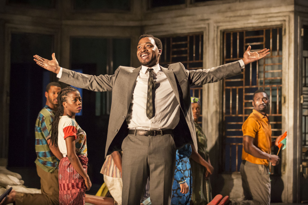 Chiwetel Ejiofor stars as Patrice Lamumba in 'A Season in the Congo'. (Photo Credit: Young Vic London/Johan Persson)