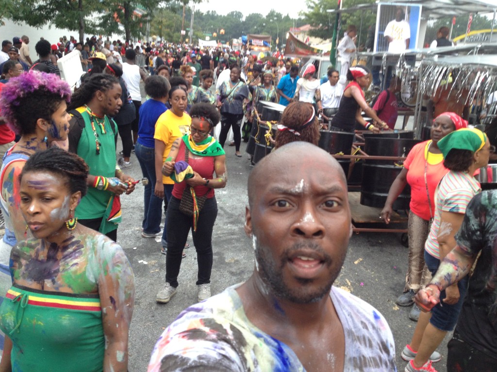 Antonio Lyons selfie at New York's Jouvert celebration.  (Photo Credit: Antonio Lyons)