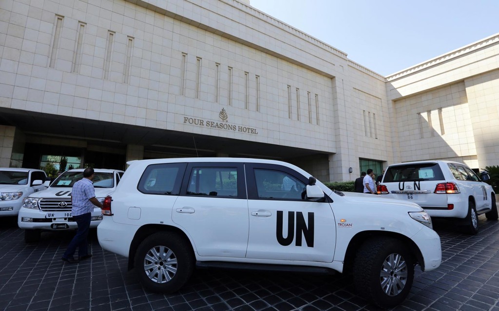 U.N. weapons inspectors arrive in Damascus to investigate claims that Syrian president Bashar al-Assad used chemical weapons on his citizens. (Photo Credit: Al-Jazeera)