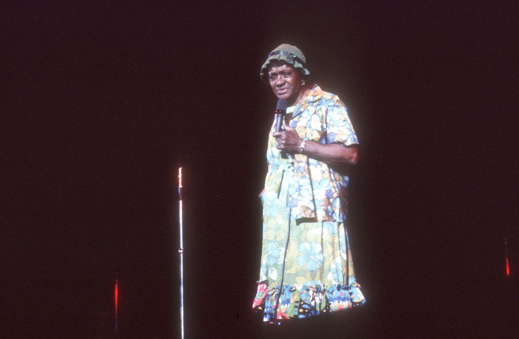 Moms Mabley performs. (Getty Images/HBO)