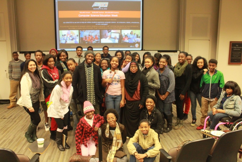 Students participate in Usher's New Look Foundation's partnership with Microsoft, Code.org and Emory University to teach tech coding to Georgia teens.  (Photo Credit: Thomas Springer, Jr.)