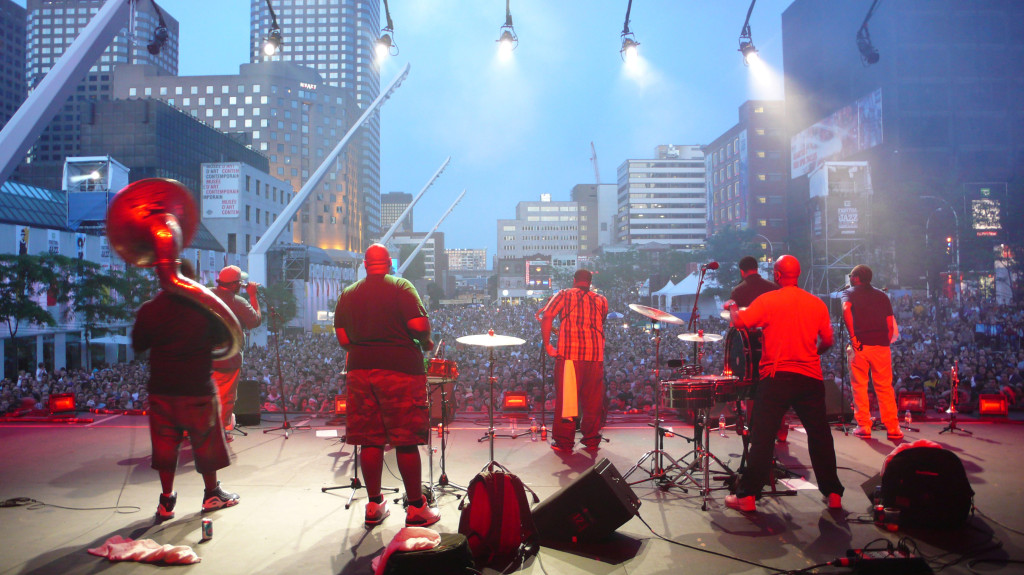 The Soul Rebels perform before a major crowd of fans. (Photo Credit: Rick Olivier)