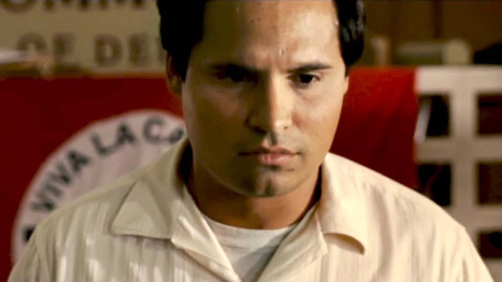 Michael Peña stars as iconic civil rights leader and labor organizer Cesar Chavez.  (Photo Credit: Google Images)