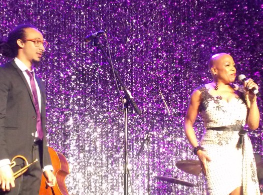 Grammy award-winning jazz singer Dee Dee Bridgewater performs with celebrated trumpeter Theo Croker at the National Black Arts Festival Gala in Atlanta, GA 2014. (Photo Credit: Christopher A. Daniel)