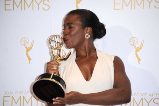 Actress Uzo Aduba wins Emmy for portrayal of 'Crazy Eyes' on the Netflix series Orange is the New Black. (Google Images)