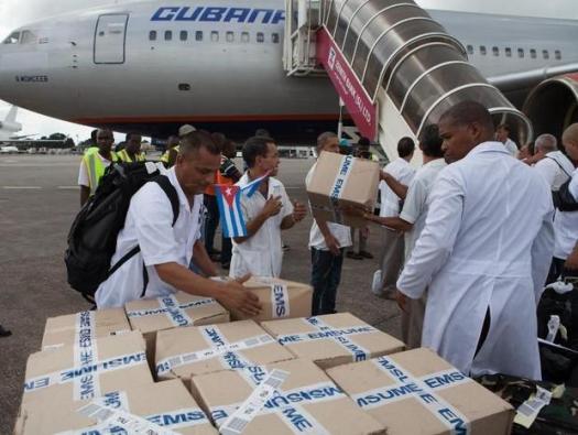 Cuban doctors arrive in Sierra Leone to aid in the fight against Ebola. (Photo Credit: Digital Journal)