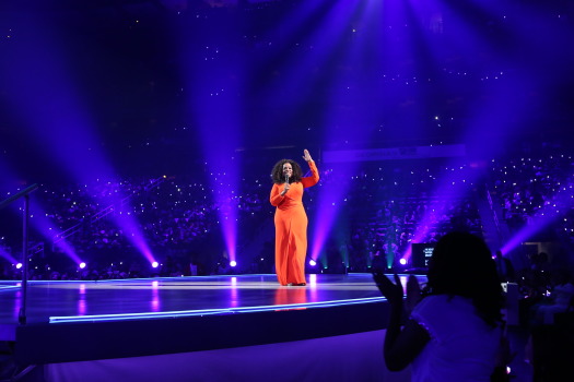 Oprah Winfrey speaks to audiences during 'The Life You Want' 2014 Weekend Tour.  Photo Credit: The Peach Review