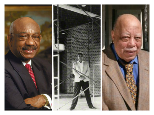 Entrepreneur and philanthropist Herman J. Russell, exiled Cuban Architect Ricardo Porro Hudalgo and 'Jheri Curl' founder Comer Cottrell. 