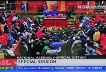 VIDEO: Brawl Breaks Out in Parliament Over Passage of Kenya’s Anti-Terrorism Law