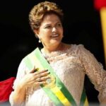 BRASILIA, Jan 2, 2015 (Xinhua) — Brazilian President Dilma Rousseff reacts during the ceremony of inauguration at Palacio do Plenalto in Brasilia, Brazil, on Jan. 1, 2015. Brazil's President Dilma Rousseff was sworn in for a second four-year term Thursday in the capital city of Brasilia.(Xinhua/Dida Sampaio/AGENCIA ESTADO/IANS)