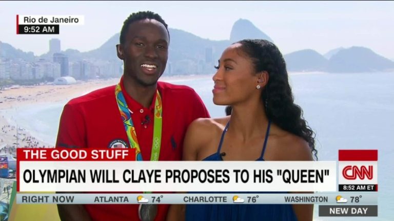 Black Love: Olympian Will Claye Proposes to Queen Harrison